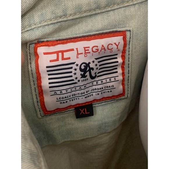 Jordan Craig Legacy Edition Biker Jean Vest XL - Picture 6 of 6